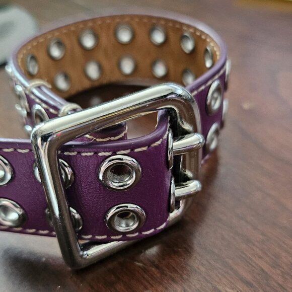 Coach 96569 Grommet Buckle Bracelet White Purple - Picture 4 of 6